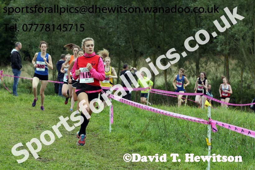 Womens under-17s and 20s, Start Fitness North Eastern Harrier League, Tanfield, County Durham. Photo: David T. Hewitson/Sports for All Pics